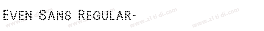 Even Sans Regular字体转换